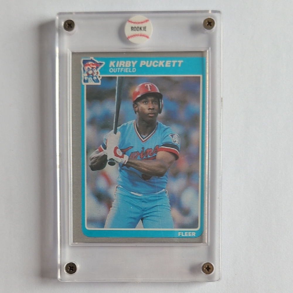 Kirby Puckett Rookie Fleer 1985 Baseball Card MLB Minnesota Twins RC